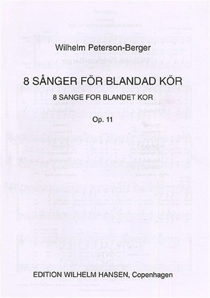 Eight Songs Op. 11